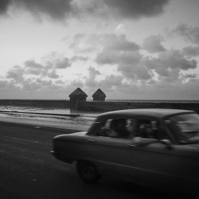 C Lanotte Giuseppe Brindisi Br C3 Old Car On The Malecon