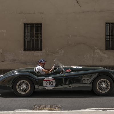 C Castagna Mauro Natalino Treviglio Bg C2 British Racing Green Alla Mille Miglia
